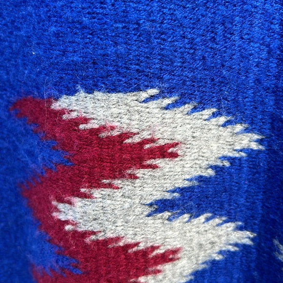 Vintage Sedona West brand Navajo blanket and suede coat - Picture 4 of 11